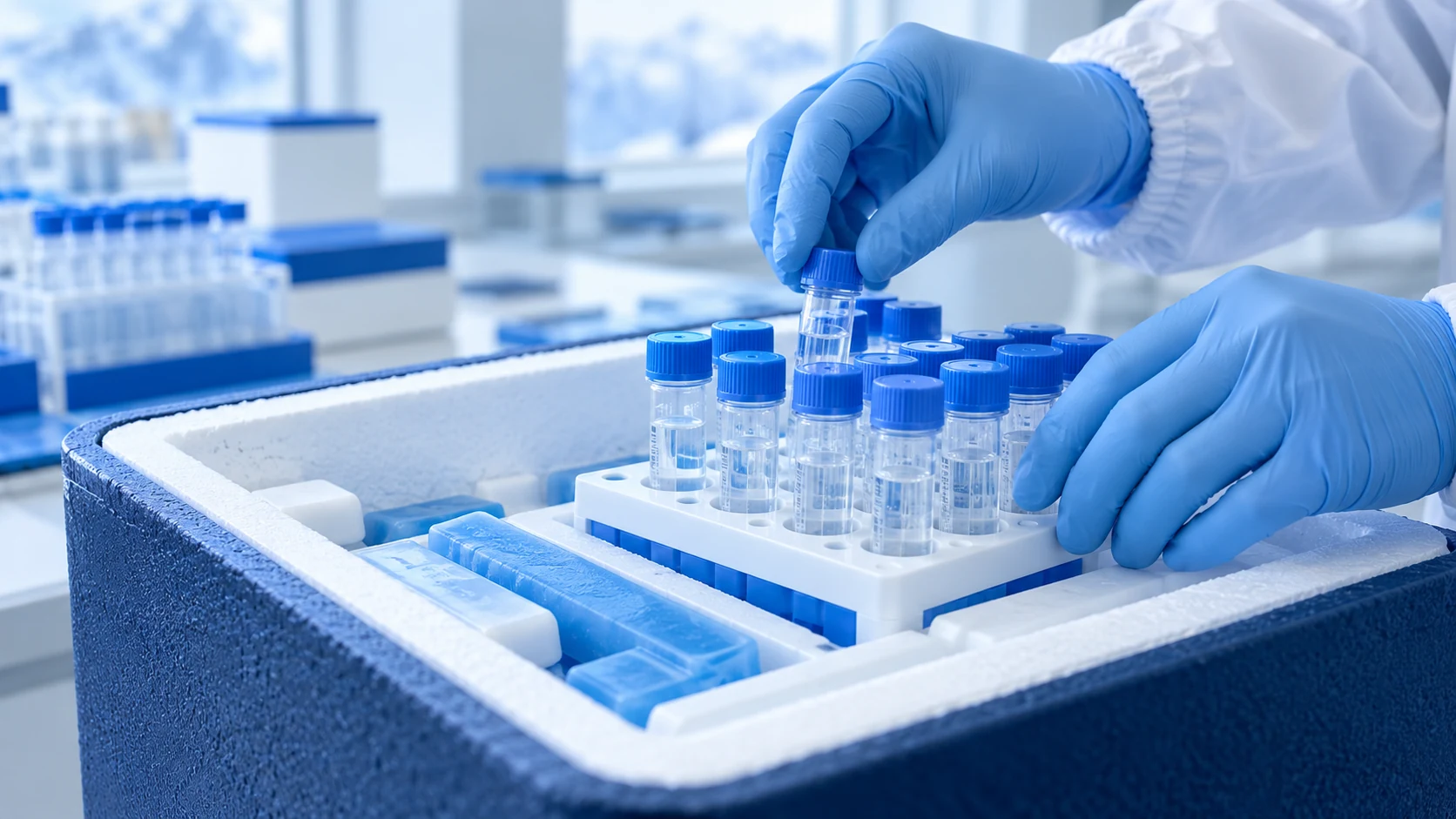 生物样本转运场景示意